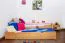 Cadre de lit pour enfants 90 x 200 cm avec Lit gigogne 90 x 190 cm | Bois massif: Hêtre | Laqué Naturel |incl. 2ème couchette 90 x 190 cm extensible et 2 Sommiers à lattes Abbildung