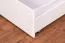 Lit superposé pour enfant 90 x 200 cm + coffre de lit / espace de rangement/Lit gigogne | Bois massif: Hêtre | Laqué Blanc |convertible/séparable en 2 lits simples | Incl. Sommier à lattes déroulable Abbildung