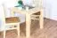 Bois massif Table 90x90 cm Pin, Couleur: Naturel Abbildung