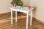 Bois massif Table 50x90 cm Pin, Couleur: Blanc Abbildung
