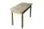 Bois massif Table 120x75 cm Pin, Extensible jusqu'à 155, Couleur: Naturel Abbildung