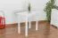 Bois massif Table 50x80 cm Pin, Couleur: Blanc Abbildung