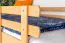 Lit superposé pour enfants 90 x 190 cm | Bois massif: Hêtre | Laqué Naturel | convertible en 2 lits simples | Incl. Sommier à lattes déroulable Abbildung