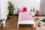 Cadre de lit pour enfants / Lit pour enfant 90 x 200 cm | Bois massif: Pin | Laqué Blanc Abbildung