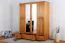 162 cm de large Armoire avec 4 portes, 8 casiers et 3 tiroirs en bois massif | Couleur: Aulne | Profondeur: 60 cm Abbildung