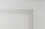 Armoire | 3 portes battantes | 2 tiroirs | 5 casiers | avec tringle à vêtements | 135 cm de large | Bois massif | Couleur: Blanc Abbildung