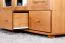 162 cm de large Armoire avec 4 portes, 8 casiers et 3 tiroirs en bois massif | Couleur: Aulne | Profondeur: 60 cm Abbildung