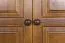 Armoire | 3 portes battantes | 2 tiroirs | 5 casiers | avec tringle à vêtements | 135 cm de large | Bois massif | Couleur: Chêne Rustique Abbildung