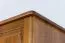 Armoire | 3 portes battantes | 2 tiroirs | 5 casiers | avec tringle à vêtements | 135 cm de large | Bois massif | Couleur: Chêne Rustique Abbildung