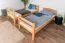 Lit superposé pour enfants 90 x 190 cm | Bois massif: Hêtre | Laqué Naturel | convertible en 2 lits simples | Incl. Sommier à lattes déroulable Abbildung
