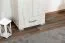 Armoire | 2 portes battantes | 1 tiroir | 8 casiers | avec tringle à vêtements | 50 cm de large | Couleur: Blanc Abbildung