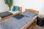 Lit superposé pour enfants 90 x 190 cm | Bois massif: Hêtre | Laqué Naturel | convertible en 2 lits simples | Incl. Sommier à lattes déroulable Abbildung