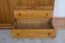 Armoire | 3 portes battantes | 2 tiroirs | 5 casiers | avec tringle à vêtements | 135 cm de large | Bois massif | Couleur: Chêne Rustique Abbildung