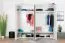 Grande 251 cm de large Armoire avec 4 portes | Couleur: Ivoire Abbildung