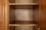 Armoire | 3 portes battantes | 4 tiroirs | 4 casiers | avec tringle à vêtements | 154 cm de large | Bois massif | Couleur: Chêne Rustique Abbildung