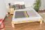 Pin Bois massif Lit 160 x 200 cm Naturel Abbildung