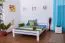 Blanc Hêtre Bois massif Lit 160 x 200 cm Blanc Abbildung