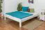 Lit 180 x 200 cm Pin massif Blanc Abbildung