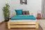 Lit en bois 140 x 200 cm Pin massif Naturel Abbildung