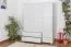 Armoire à linge avec 5 tiroir(s), Couleur: Blanc 195x155x59 cm Abbildung
