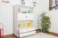 Étagère, Étagère de cuisine, Étagère de salon, Bibliothèque - 100 cm de large, Pin Bois-massif, Couleur: Blanc Abbildung