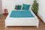 Bois massif Cadre de lit Pin 160 x 200 cm Blanc Abbildung