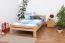 Lit en bois 120 x 200 cm Hêtre massif Naturel avec sommier à lattes Abbildung
