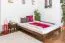 Lit en bois 160 x 200 cm Pin massif Noisette avec sommier à lattes Abbildung