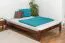 Bois massif Lit Pin 140 x 200 cm Noisette avec sommier à lattes Abbildung