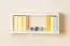 Étagère de cuisine Étagère suspendue Cuisine-Étagère murale - 60 cm de large, Pin Bois massif, Couleur: Blanc Abbildung