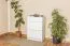 Commode à chaussures Armoire à chaussures Pin bois massif, Couleur: Blanc 98x72x30 cm, Bois massif Armoire à chaussures Abbildung