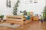 Hêtre Lit 140 x 200 cm Naturel Abbildung