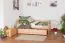 Hêtre Lit avec espace de rangement 90 x 200 cm Naturel Abbildung