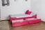 Lit extensible 90 x 200 cm Hêtre Rose avec 2 Tiroir(s) Abbildung