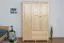 Chambre à coucher - Armoire Pin Bois massif Naturel - Dimensions: 195 x 135 x 59 cm (H x L x P) Abbildung