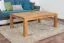 Table basse Chêne Bois massif Couleur: Naturel 45x120x80 cm Meubles de salon Aménagement de salon Abbildung