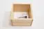 Étagère suspendue, Étagère murale, Bibliothèque - 30 cm de large, Pin Bois massif, Couleur: Naturel Abbildung