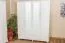 Bois massif-Armoire, Couleur: Blanc 195x162x59 cm Abbildung