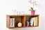 Étagère murale en pin massif finition chêne Junco 334 | 30 x 80 x 24 cm | Design moderne et robuste