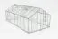 Serre - serre Rucola XL16, parois : verre trempé 4 mm, toit : 6 mm HKP multiparois, surface au sol : 16,5 m² - Dimensions : 570 x 290 cm (lo x la)