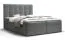 Lit double au design moderne Pirin 83, Couleur : Gris - Surface de couchage : 160 x 200 cm (l x L)