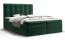 Lit Boxspring moderne avec grand espace de rangement Pirin 82, Couleur : Vert - Surface de couchage : 160 x 200 cm (l x L)