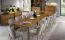 Table de salle à manger à ralonge / Chêne caramel / 160-265 x 90 x 75 cm / Extensible jusqu'à 265 cm / Inserts escamotables dans la table / Table de salle à manger / Inginele 07