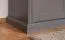 Commode Lotofaga 19 | Gris / Noyer | 91 x 138 x 48 cm | Style contemporain