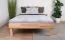 Lit simple / Lit d'appoint Collin 07 hêtre massif huilé naturel - Surface de couchage : 120 x 200 cm (l x L)