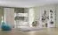 Armoire | 2 portes battantes | Sans tiroir | 2 casiers | avec tringle à vêtements | 84 cm de large | Couleur: Blanc Abbildung