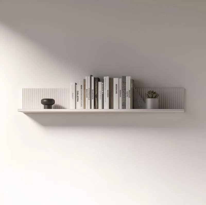 Étagère murale moderne / Étagère murale Humboldt 10 / Dimensions : 120 x 20 x 18 cm / Couleur : Chêne Cremona / Cachemire / Bords protégés par de l'ABS / 1 tablette / Pour le salon