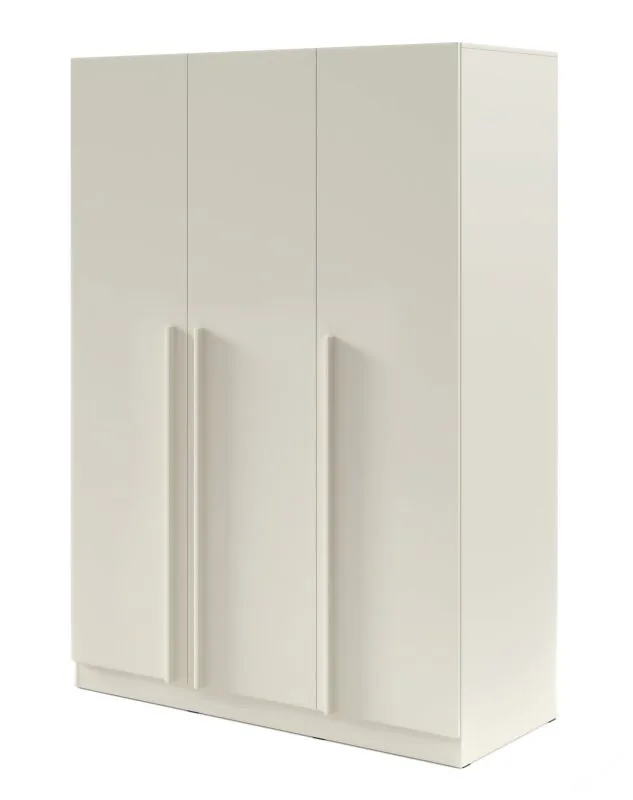 Armoire à 3 portes / Couleur : Cachemire / avec 2 tiroirs / 1 tringle / 150 x 61 x 210 cm / 6 étagères / Chants en ABS / Edegem 02