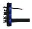 Meuble TV mural Valand 26 noir | 180 x 240 x 40 cm | Finition brillante | Push-to-open