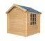 Maisonnette de jeux Happy Park Bleu - 1,05 x 1,05 mètres en planches de 13 mm